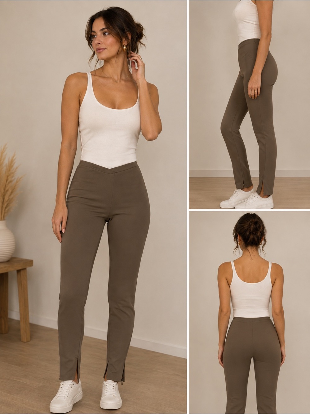 Fabletics Olive High-Waist Slim Pants